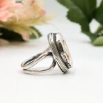 Shiva Eye Shell Ring, Sterling Silver Boho Statement Jewelry - Image 8