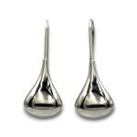 Sterling Silver Tear Drop Hoop Earrings: Modern Lightweight Jewelry - Image 5
