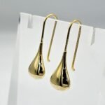 Sterling Silver Tear Drop Hoop Earrings: Modern Lightweight Jewelry - Image 9