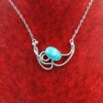 One of a Kind Turquoise Necklace – Handmade 925 Sterling Silver Turquoise Pendant – OOAK Artisan Statement Jewelry - Image 12