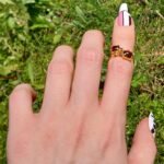 Oval Natural Ruby Ring Gold Adjustable Ring - Image 5