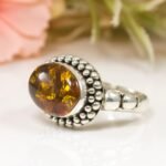 Baltic Amber Ring: Handmade 925 Sterling Silver Gemstone - Image 3