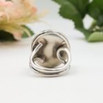 Shiva Eye Shell Ring, Sterling Silver Boho Statement Jewelry - Image 10