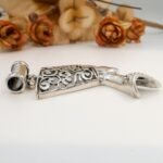 Nefertiti Necklace Sterling Silver – Egyptian Queen Pendant – Handmade Goddess Jewelry – Statement Artisan Necklace - Image 9