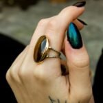 Tiger's Eye Statement Ring, Brown Stone Ring - Image 4