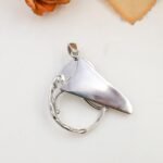 One of a Kind Turquoise Necklace – Handmade Sterling Silver Abstract Pendant – OOAK Artisan Statement Jewelry - Image 7