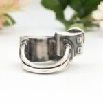 22K Gold Sterling Silver Ring, Faceted Garnet Artisan Statement Jewelry - Image 11