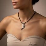 Nefertiti Necklace Sterling Silver – Egyptian Queen Pendant – Handmade Goddess Jewelry – Statement Artisan Necklace - Image 2