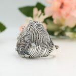 Galaxy Inspired Adjustable Ring, Celestial Zircon Statement Ring, Oxidized Silver Cosmic Star Ring, Unique Artisan Jewelry - Image 4