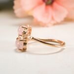 Rose Quartz Ring: Oval Pink Gem, Rose Gold Plated Sterling Silver, Adjustable - Image 9